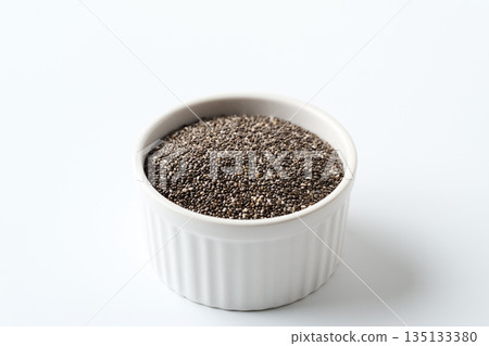 Chia seeds in a cocotte 135133380