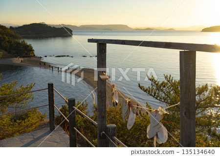 Beautiful Angel Road Observation Deck on Shodoshima Island, Kagawa Prefecture Beautiful Angel Road Observation Deck on Shodoshima Island, Kagawa Prefecture 135134640