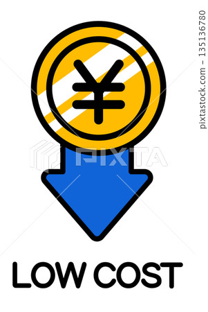 低成本圖示。 低成本圖示。 135136780