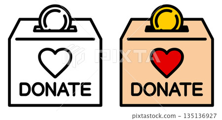捐款箱圖示。 135136927
