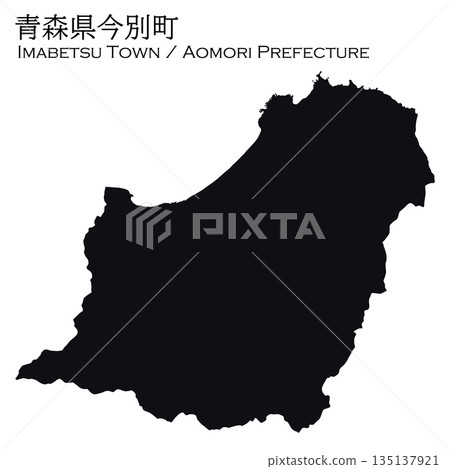 Illustration material: Map of Japan, Aomori Prefecture, Imabetsu Town Vector Illustration Map Illustration material: Map of Japan, Aomori Prefecture, Imabetsu Town Vector Illustration Map 135137921