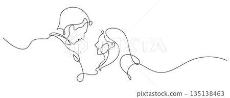 couple dating one line drawing continuous rear view romance couple dating one line drawing continuous rear view romance 135138463