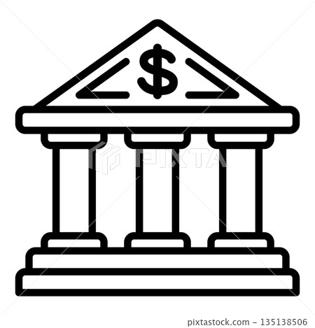 銀行圖標。 135138506