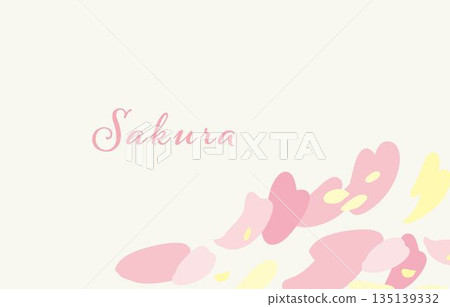 Pink spring - gentle pastel color background illustration 135139332