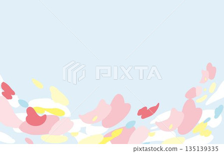 Pink spring - gentle pastel color background illustration 135139335