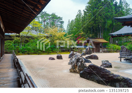 Mount Koya: The Banryu Garden at Kongobu-ji Temple Mount Koya: The Banryu Garden at Kongobu-ji Temple 135139725