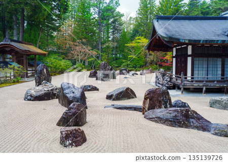 Mount Koya: The Banryu Garden at Kongobu-ji Temple Mount Koya: The Banryu Garden at Kongobu-ji Temple 135139726