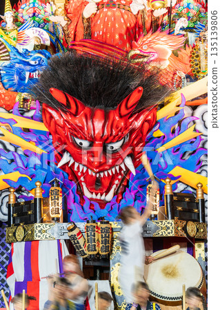 "Aomori Prefecture" Hachinohe Sansha Festival, Summer Night Display Operation, Hachinohe City 135139806