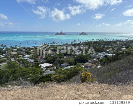 從夏威夷拉尼凱碉堡步道看到的景色 135139889