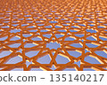 Intricate Geometric Pattern with Sunlight 135140217