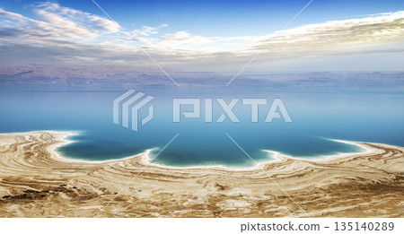 Dead sea in Israel 135140289