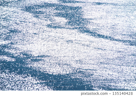 Sparkling ripples on the sea surface 135140428
