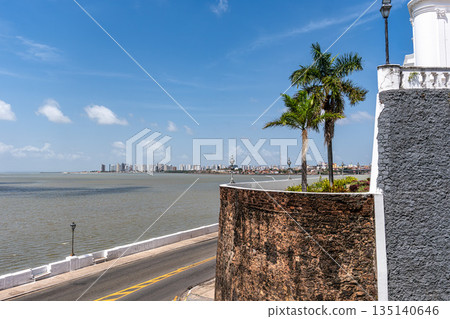 Sao Marcos Beach, Baia de Sao Marcos in the city of Sao Luis MA, Brazil 135140646