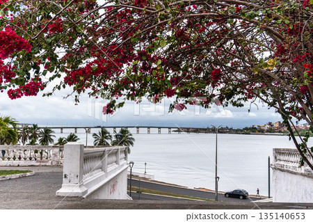 View of Square of Loves, Largo dos Amores in the city of Sao Luis, Maranhao, Brazil View of Square of Loves, Largo dos Amores in the city of Sao Luis, Maranhao, Brazil 135140653