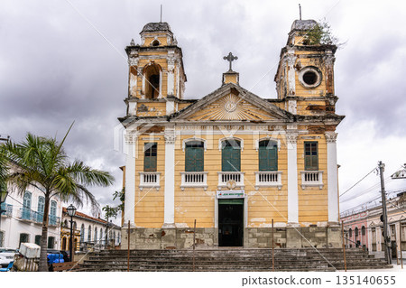 Church of Saint John the Baptist, Igreja de Sao Joao Batista in the historic center of Sao Luis, state of Maranhao, Brazil 135140655