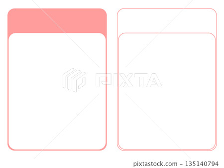 Cute pink index frame set for memos, announcements, banners, and headings Cute pink index frame set for memos, announcements, banners, and headings 135140794