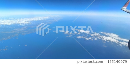Flying above clouds journey Flying above clouds journey 135140979