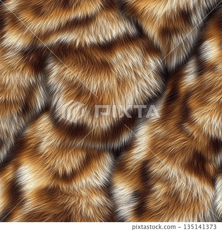 Photorealistic seamless texture of fine raccoon fur 135141373