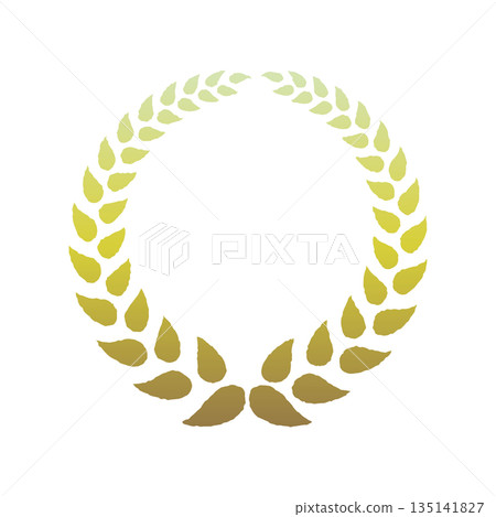 插畫素材_黃色漸層米粒框 插畫素材_黃色漸層米粒框 135141827