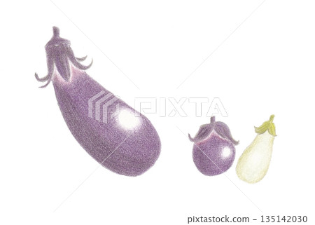 茄子,圓茄子,白茄子 茄子,圓茄子,白茄子 135142030