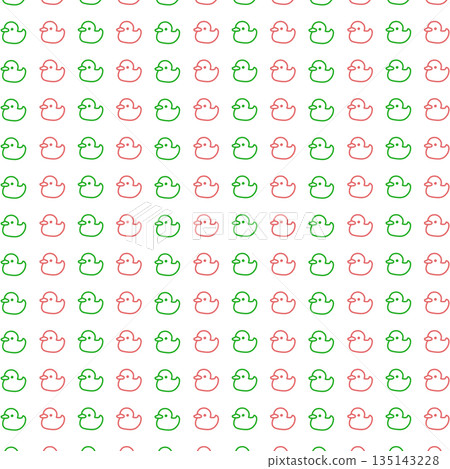 Red and green duck background material 135143228