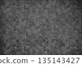 Dark gray stone wall tile texture background 135143427