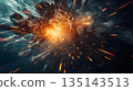 行星爆炸，隕石撞擊 135143513