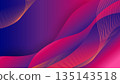 Abstract Purple Pink Gradient Wave Background with Dynamic Line Pattern for Website Banner, Business Presentation and Digital Design Vector 135143518