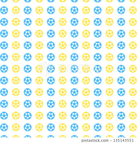 Blue and yellow soccer ball background material 135143551