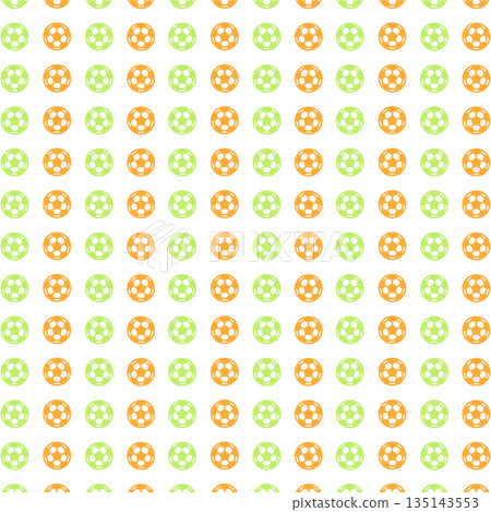 綠色和橘色足球背景素材 135143553