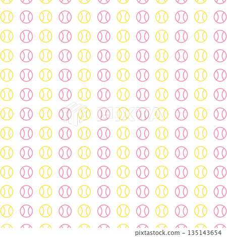 Yellow peach baseball background material 135143654