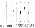 Slide scroll bar set slider. UI control web elements. Scrollbar control panel for power, volume, brightness, Design elements for your website. simple modern graphic element for ui, infographic, icon 135144184