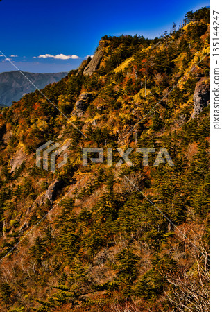從UFO線看到的四國山脈秋色 從UFO線看到的四國山脈秋色 135144247