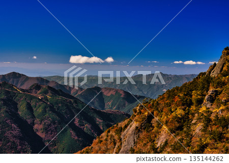 從UFO線看到的四國山脈秋色 從UFO線看到的四國山脈秋色 135144262