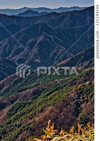 Shikoku Mountains seen from the UFO Line Shikoku Mountains seen from the UFO Line 135144504