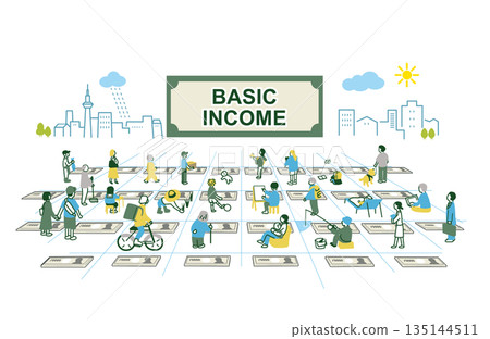基本收入的形象 135144511
