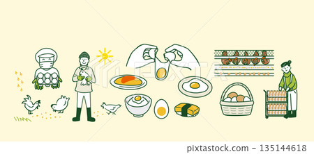 Image set of Japanese poultry farmers Image set of Japanese poultry farmers 135144618