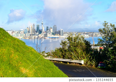Beautiful scenery of Mount Victoria in Auckland, New Zealand Beautiful scenery of Mount Victoria in Auckland, New Zealand 135144655