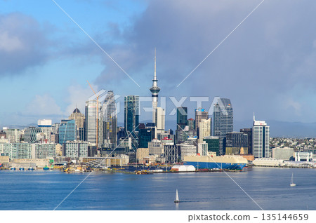 Beautiful scenery of Mount Victoria in Auckland, New Zealand 135144659