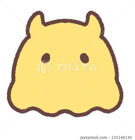 簡單的黃色mendako插圖 135146130