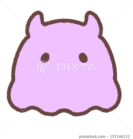 一個簡單的紫色mendako插圖 135146131