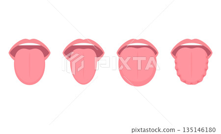 Illustration of tongue size and shape 135146180