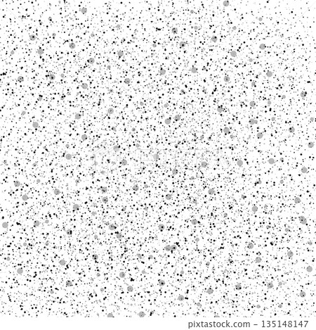 Grunge abstract surface texture background with random black and grey spots, splatters on white background Grunge abstract surface texture background with random black and grey spots, splatters on white background 135148147