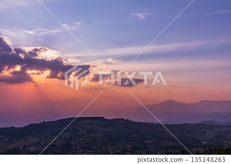 Kenya Landscapes Fields Meadows Plants Vegetation Maasai Mara National Game Reserve Park 135148263
