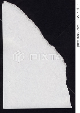 White torn paper edge creating abstract black space White torn paper edge creating abstract black space 135149128