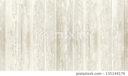 White wooden planks forming a distressed textured surface White wooden planks forming a distressed textured surface 135149179