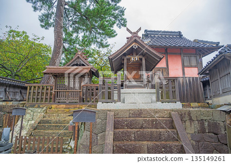 島根出雲大社雨中、琴平神社與原神社 135149261