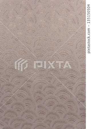 Pink-gray brocade fabric texture with wave pattern and metallic pink lurex, textile collection Pink-gray brocade fabric texture with wave pattern and metallic pink lurex, textile collection 135150504