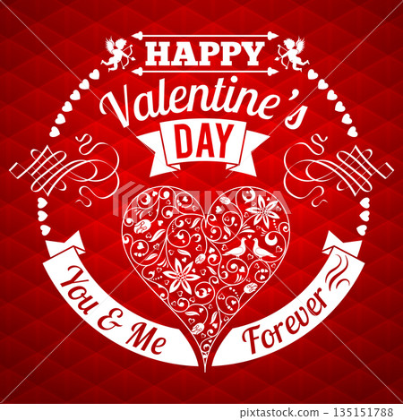 Valentine's Day Card 135151788