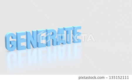 Generative Artificial Intelligence Concept for Digital Creation 3d render. 135152111